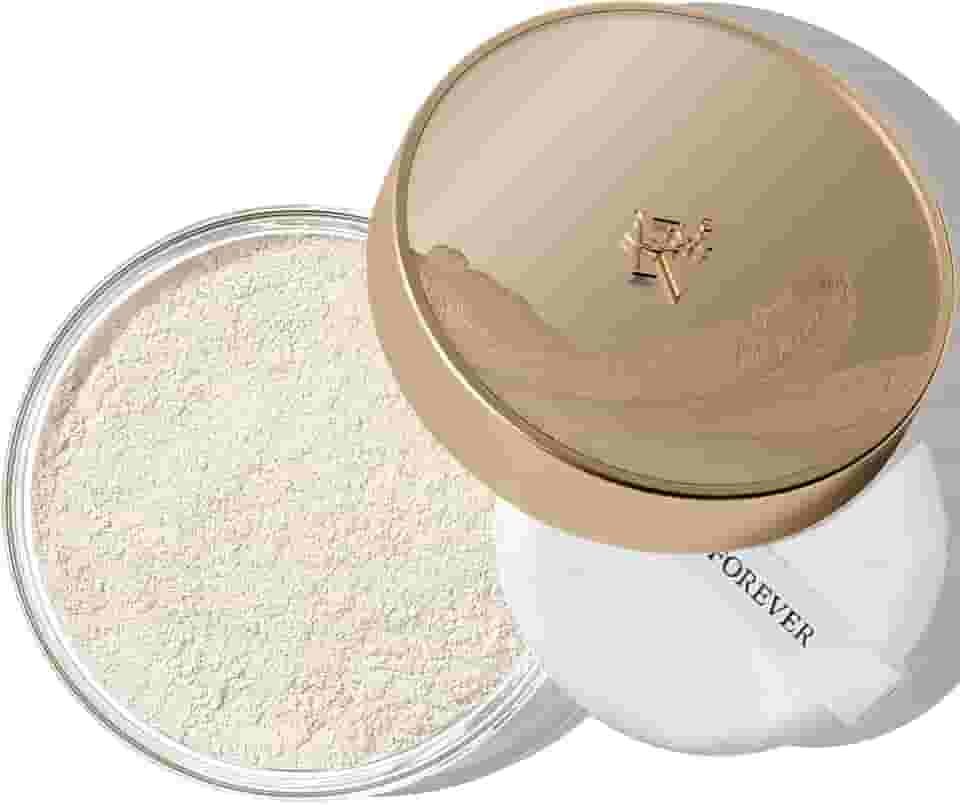 FV Pó translúcido em pó, leve e com controle de óleo, longa duração, acabamento fosco, maquiagem em pó sem talco, para tons de pele claros a médios, 01 marfim translúcido