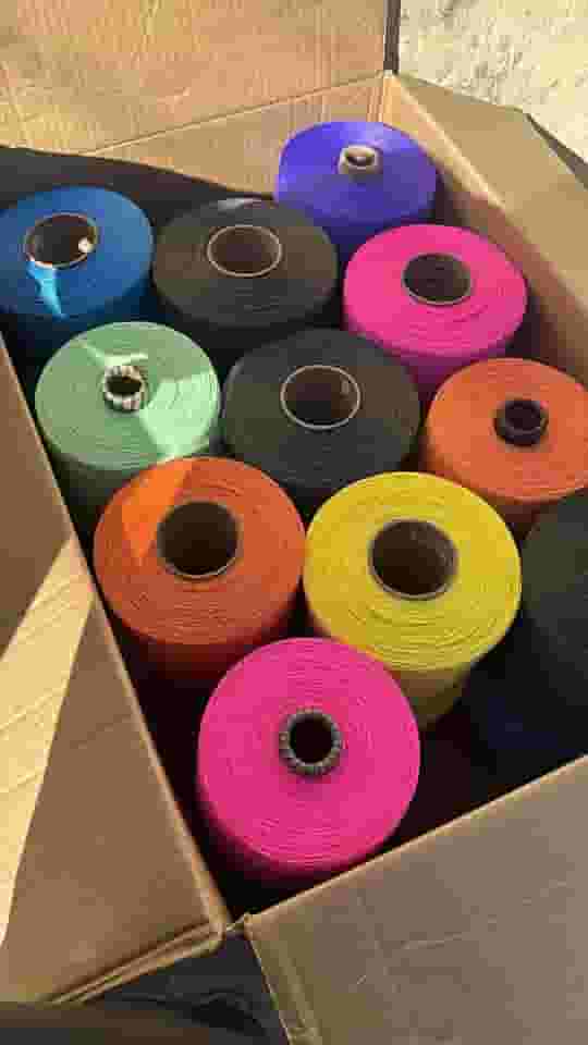 Linha de Pipa Colorida, Carretel Grande, Multicolorido, Kit com 10 Cores