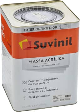 Suvinil Massa Acrílica 25kg - 50687486, Branca, Grande, 1