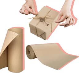 Eco Box Papel Semi Kraft Rolo 40cm x 100mts Pardo Liso