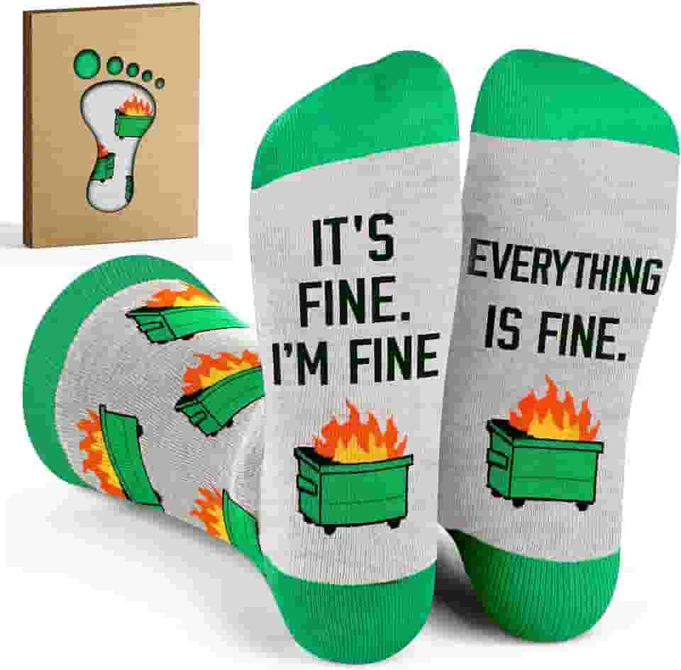 VICRAZY Presentes para colegas de trabalho – Meias engraçadas para homens e mulheres, meias para o Natal, presentes de escritório ideais para chefe, presente legal e exclusivo para colegas de trabalho