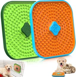 HOPET Tapete para Lamber para Cães, Tapete para Lamber Caixa de Cachorro, Alimentador Lento, Ferramentas de Treinamento para Gaiola de Cachorro, Tapete para Lamber Animais de Estimação, Alimentador Le
