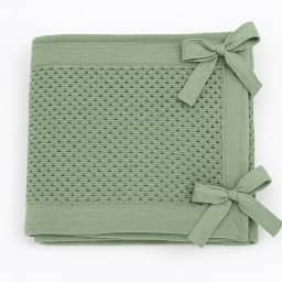 Tela Protetora de Berço Respirável 4 Lados Flow em Tricot de Algodão Sustentável Verde Oliva – Aime Baby