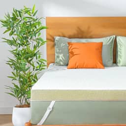 Marsail Topper de colchão Twin XL, gel de espuma viscoelástica refrescante de 7,6 cm infundido com capa macia, certificado CertiPUR-US e Oeko-TEX, adequado para sofá, trailer, acampamento