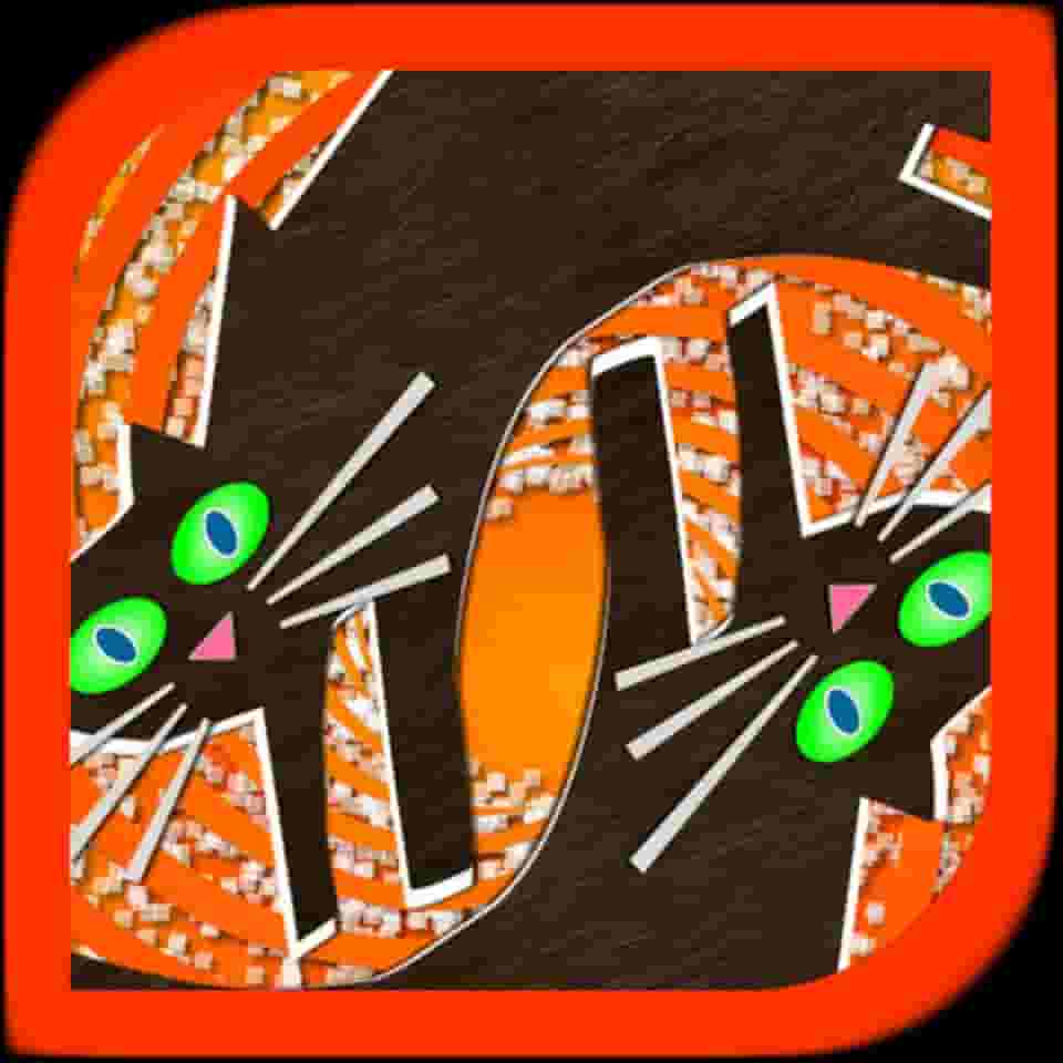 Psycho Cat Go Launcher Android theme.