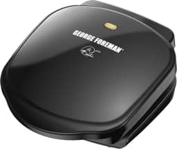 George Foreman GR10B Prato clássico elétrico para ambientes internos Grill e Panini Press, preto