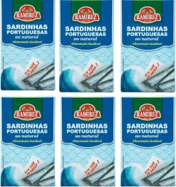 Sardinha Portuguesa em Água ao Natural RAMIREZ - 125g - Rico em Ômega 3 - Tampa Abre Fácil.