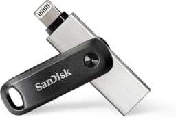 Pendrive SanDisk 64GB iXpand Go SDIX60N-064G-GN6NN, para iPhone e iPad, preto