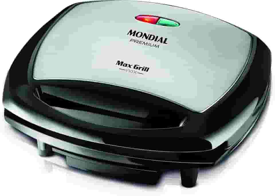 Max Grill, Mondial, Preto/Inox, 1200W, 110V - G-07
