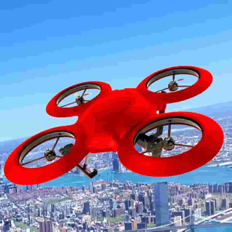 Jogo de vôo 3D do simulador de drone