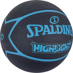 Bola de Basquete Spalding Highlight Preto/Azul Tamanho 7