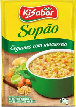KiSabor Sopão De Legumes Com Macarrão Kisabor 150 Gramas