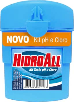 HidroAll Análise Kit T|este pH e Cloro