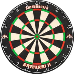 Mission Darts Db023 Samurai Ii | Alvo de Dardos Profissional Padrão para Competição com Construção de Arame Ultrafino E Cores Que Não Desbotam