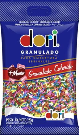 Chocolate Granulado Colorido 120g Dori