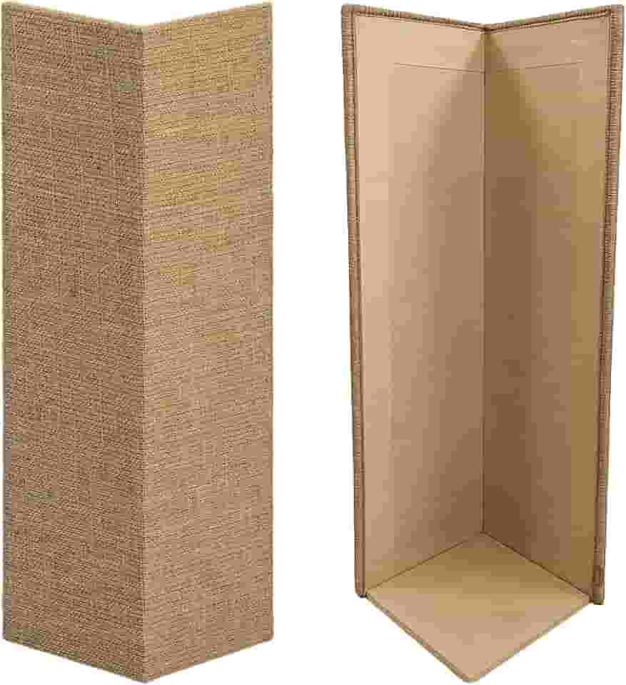 Arranhador e Protetor para Sofá de Gato PETYC Modelo de Canto com Juta ou Carpete, Alta Resistência (Juta)