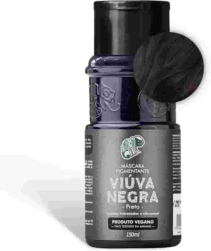 Kamaleão Color – Máscara Pigmentante Semi-Permanente, Viúva Negra - Cores Vibrantes e Hidratação Intensa – Low Poo, Vegano, Cruelty Free – 150ml