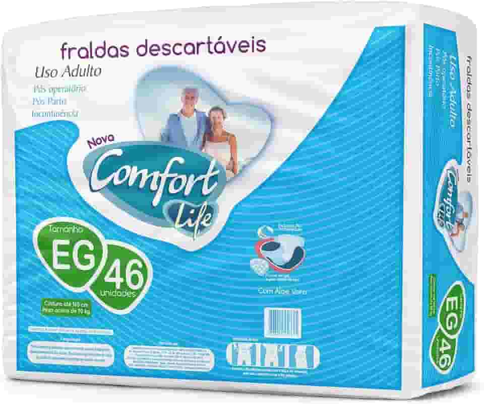 Fralda Descartável Geriátrica Adulto Comfort Life Direto da Fábrica Hiper (EG)