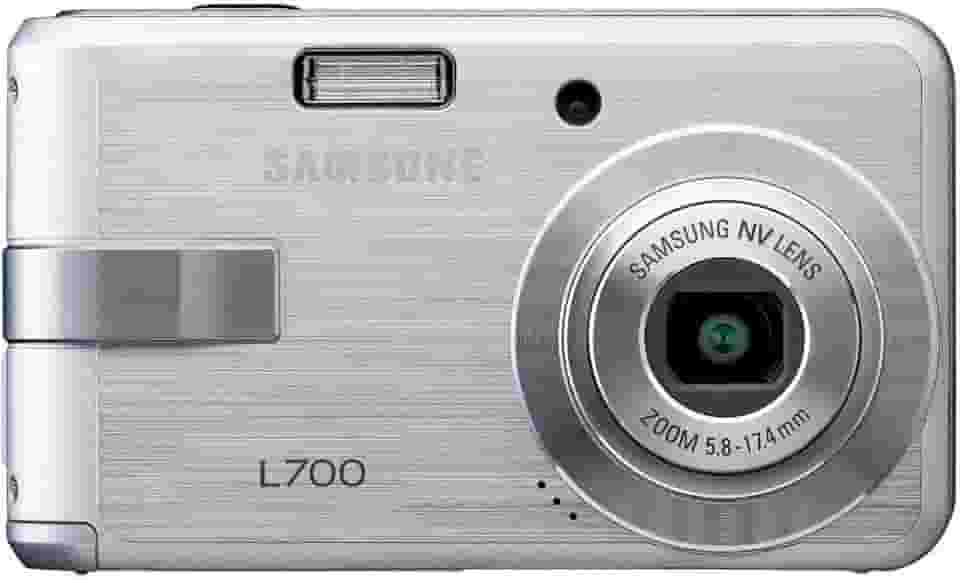 Samsung Câmera digital Digimax L700 7MP com zoom óptico de redução de vibração avançada de 3 x (prata)