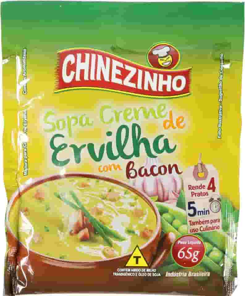 Chinezinho Sopa De Creme De Ervilha Com Bacon 45 Gramas