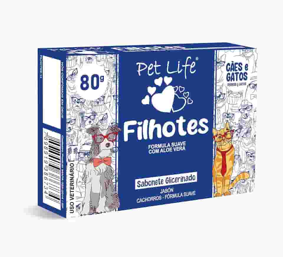 Sabonete Filhotes Pet Life Cães e Gatos 80 g