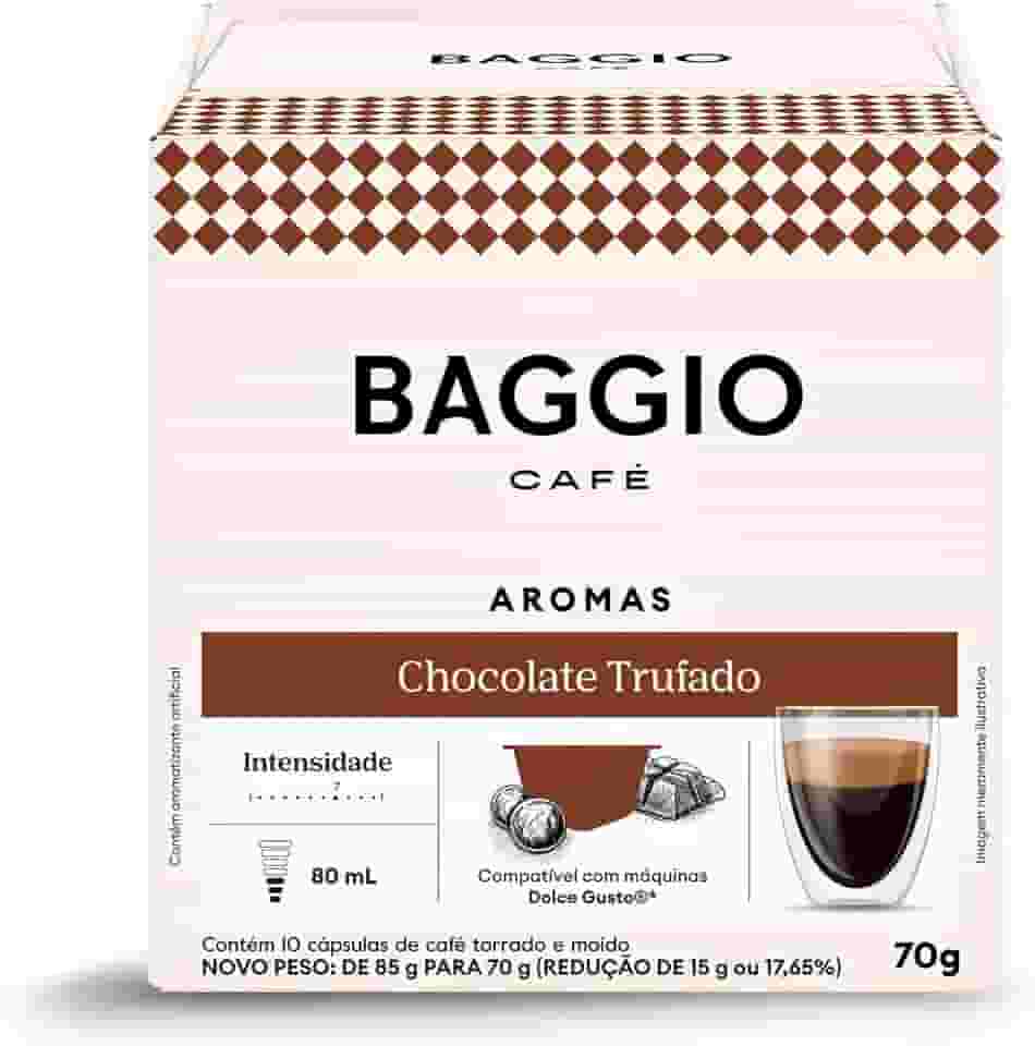 Baggio Café Cápsulas De Café Aroma Chocolate Trufado Compatível Com Máquinas Dolce Gusto Contém 10 Cápsulas