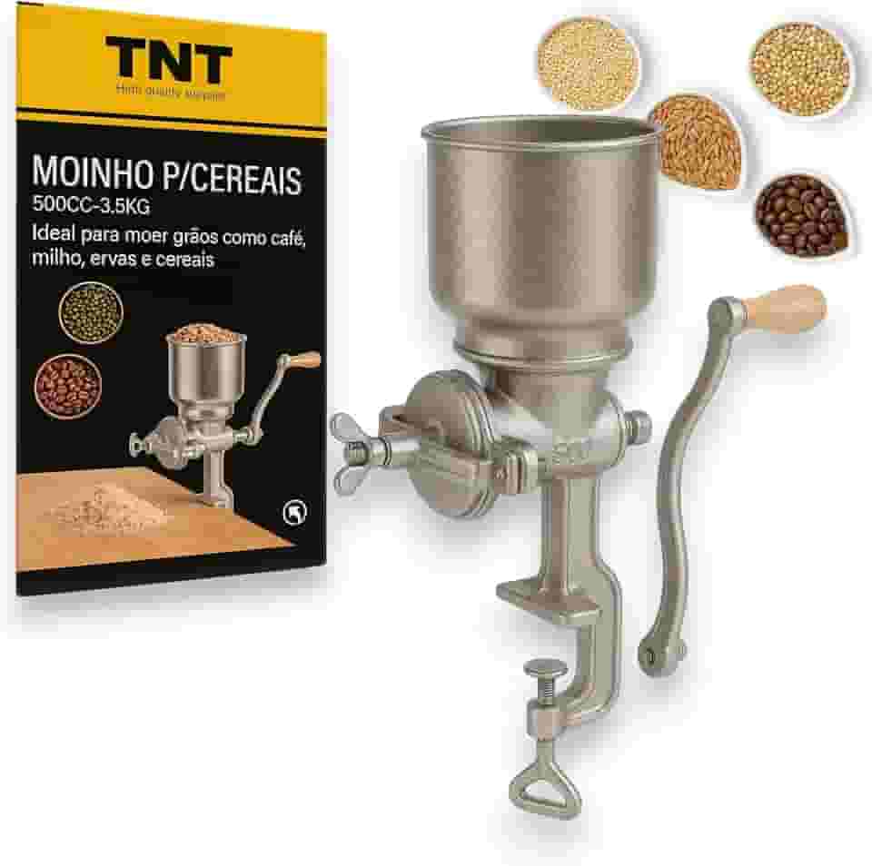 TNT Moedor Moinho Ferro Fundido Para Café Milho Ervas e Cereais Manual
