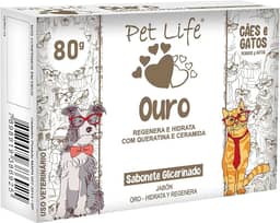 Sabonete Ouro Pet Life Cães e Gatos 80 g