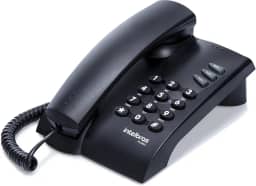Telefone pleno com chave com fio preto 4080057 Intelbras