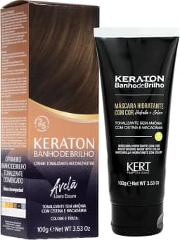 Keraton Tonalizante Banho de brilho 100g Avelã Louro escuro