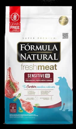 Ração Para Cães Fresh Meat Sensitive Porte Médio E Grande 12kg Fórmula Natural
