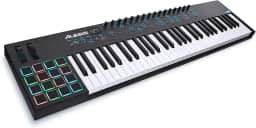 Alesis Vi61 | Controlador De Teclado USB MIDI De 61 Teclas Com 16 Pads, 16 Botões Rotativos Atribuíveis, 48 Botões E Software De Produção MIDI Out Plus De 5 Pinos Incluído 61 Chaves