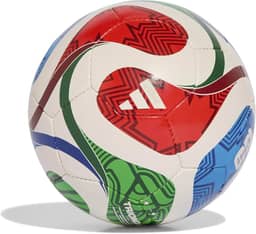 adidas Bola de futebol unissex para sala de treinamento da Copa do Mundo para adultos, branco/azul royal/azul solar/vermelho elétrico, futsal