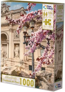 Pais & Filhos - Quebra-Cabeça 1000 Peças - Fontana Di Trevi