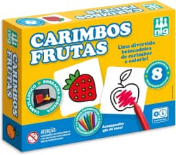 Nig Brinquedos Carimbo Didático Frutas e Acessórios 28 Peças