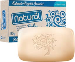 Sabonete Baby com Extrato de Camomila e Erva Cidreira - Limpeza Suave - Peles Delicadas e Sensíveis - Vegano - 80g