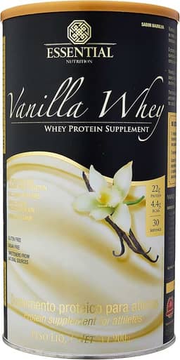 Vanilla Whey Lata 900g Essential Nutrition