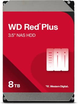 HDD Desktop Western Digital RED PLUS 8TB NAS SATA3 5640RPM 256MB 3,5'