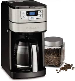 Cuisinart DGB-400 Máquina de café automática para moer e preparar 12 xícaras, preto/prata