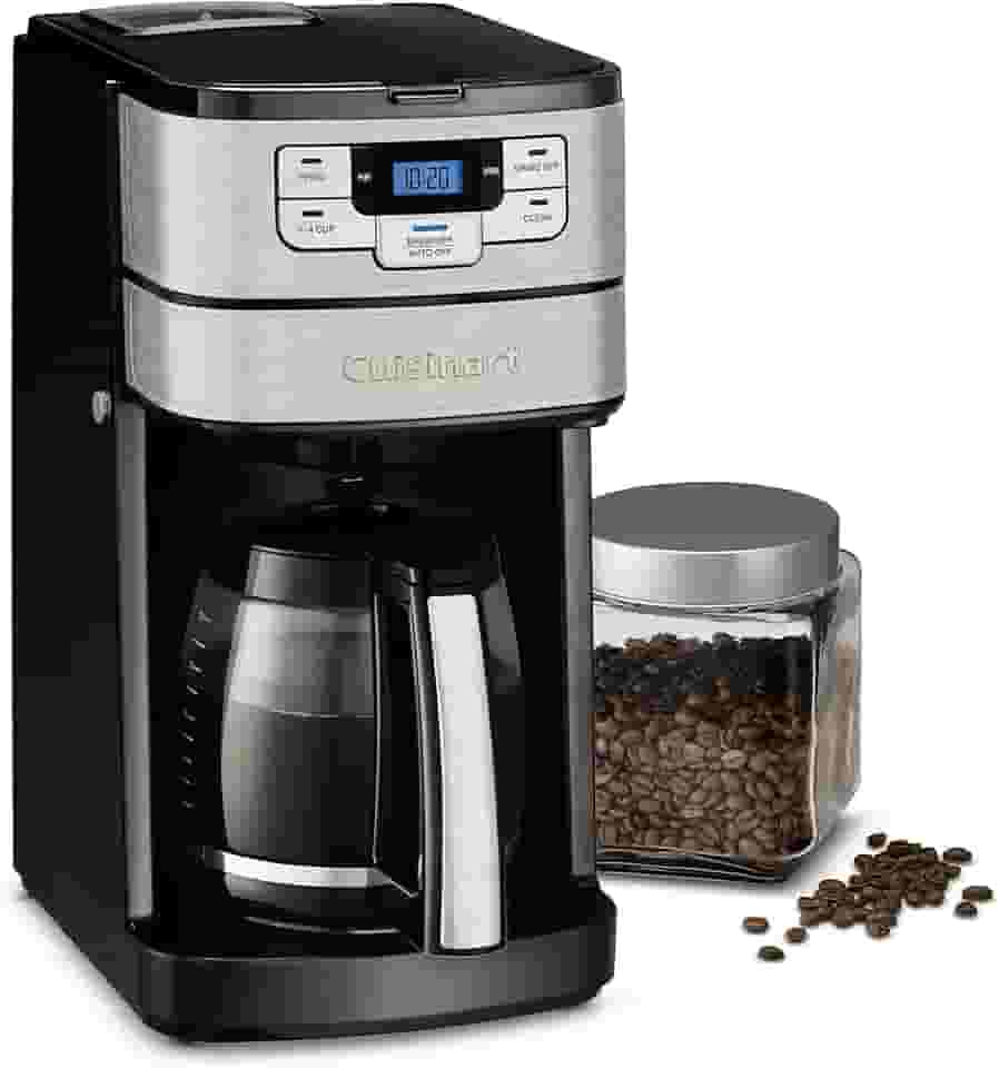 Cuisinart DGB-400 Máquina de café automática para moer e preparar 12 xícaras, preto/prata