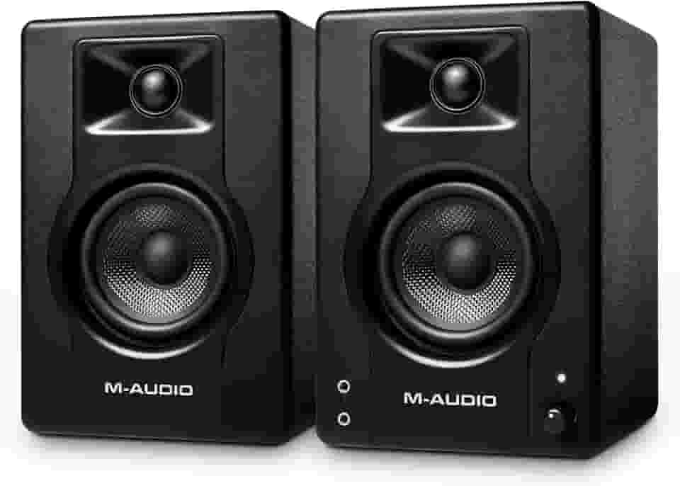 M-Audio Monitores de Estúdio BX3 de 3,5', Alto-Falantes HD PC para Gravação e Multimídia, 120W, Par