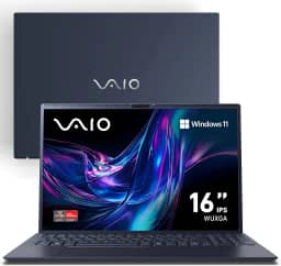 Notebook VAIO FE16 AMD Ryzen 5-5625U Windows 11 Home 32GB RAM 512GB SSD Wi-Fi 6 Tela 16'' IPS WUXGA Antirreflexo - Cinza Grafite - VJFE69F11X-B1011H - Permite upgrade de memória RAM e SSD