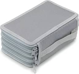 Estojo Escolar Premium Grande Com 4 Divisórias, Alça De Transporte, Para 72 Canetas Ou Lápis, Com Zíper, Organizador Versátil E Resistente, Marca VARENZIA