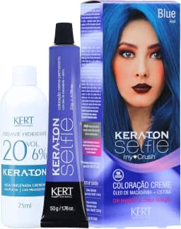 Keraton Coloração Selfie My Crush 50G E 75Ml Blue/Azul