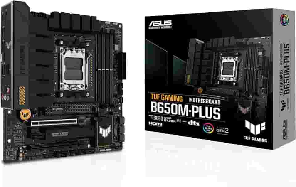 Placa Mãe Asus TUF GAMING B650M-PLUS (AM5/DD5/HDMI/DisplayPort/M.2/USB 3.2/RGB)