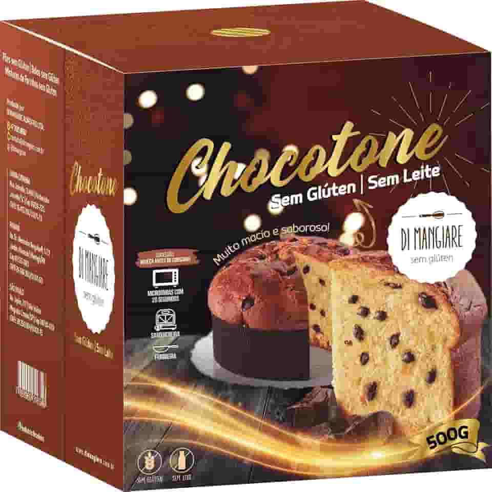 Chocotone 500g Sem Glúten e Sem Leite, Chocolate 70% cacau