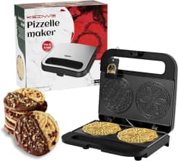 Máquina De Fazer Pizzas, Mini Elétrica Antiaderente Para Assar Biscoitos E Pizzas Festas, Feriados Guloseimas (Revestimento Cerâmico, 2 * 4") Cerâmico)