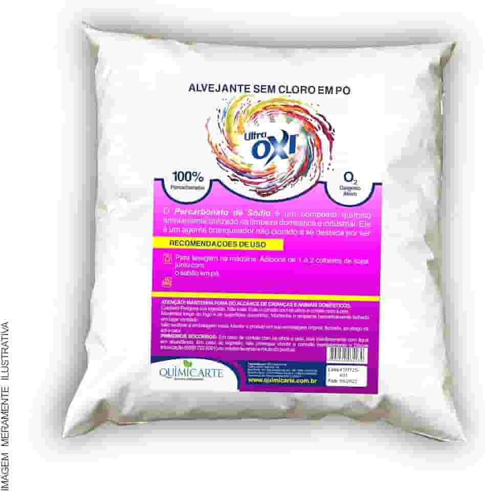 UltraOXI Alvejante em Pó Sem Cloro, 1kg, Remove Manchas em Roupas Brancas e Coloridas