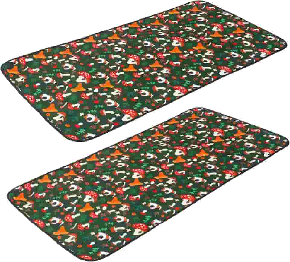 2 peças de forros de gaiola de porquinho-da-índia, 123 cm x 61 cm, almofada de treinamento de xixi reutilizável, rápida e super absorvente, base impermeável fácil de limpar, tapete lavável de coelho