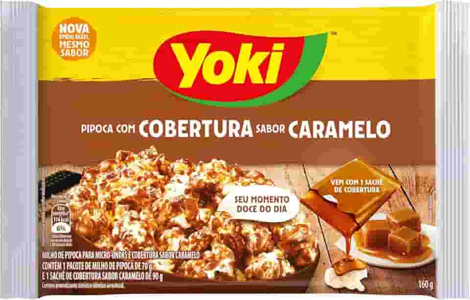 Yoki Popcorn Micro Cobertura Caramelo 160G